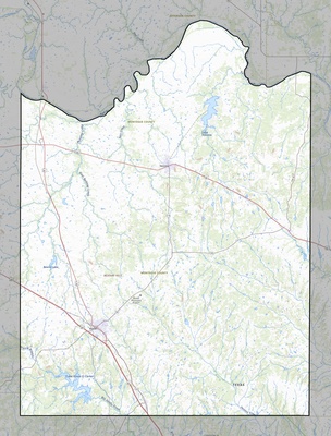 Montague County TX USGS topo map