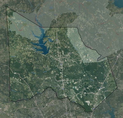 Montgomery County TX USGS imagery and topo map