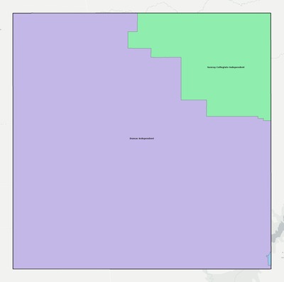 Moore County TX school district boundaries map