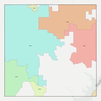 Moore County TX ZIP code boundaries map