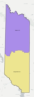 Morris County TX townships and subdivisions map