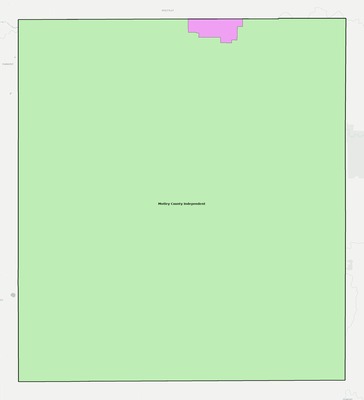 Motley County TX school district boundaries map