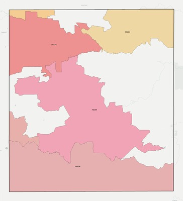 Motley County TX ZIP code boundaries map