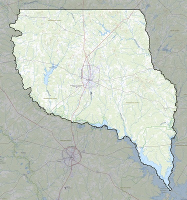 Nacogdoches County TX USGS topo map