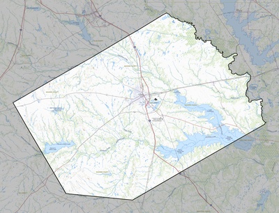 Navarro County TX USGS topo map