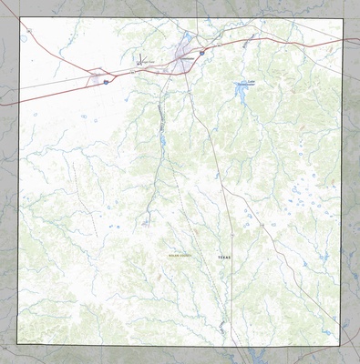 Nolan County TX USGS topo map