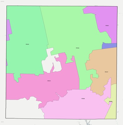 Nolan County TX ZIP code boundaries map