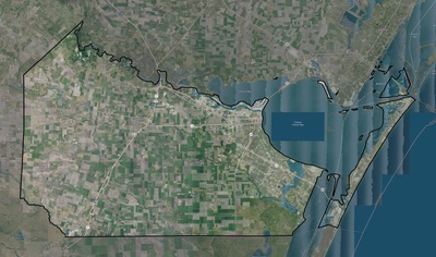 Nueces County TX USGS imagery and topo map