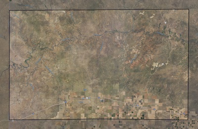 Oldham County TX USGS imagery and topo map