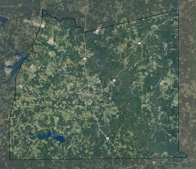 Panola County TX USGS imagery and topo map