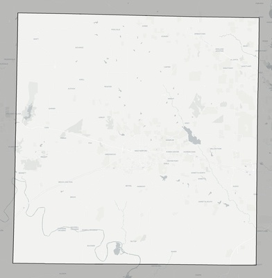 Parker County TX county basemap context