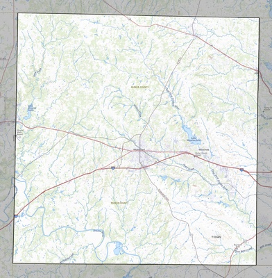 Parker County TX USGS topo map