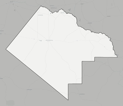 Pecos County TX county basemap context