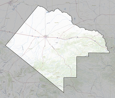 Pecos County TX USGS topo map