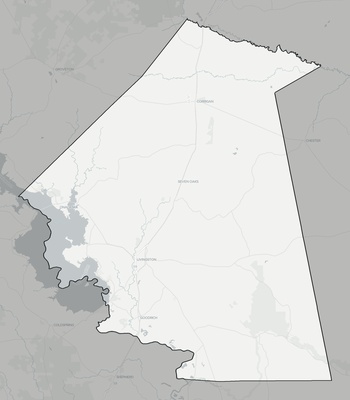 Polk County TX county basemap context