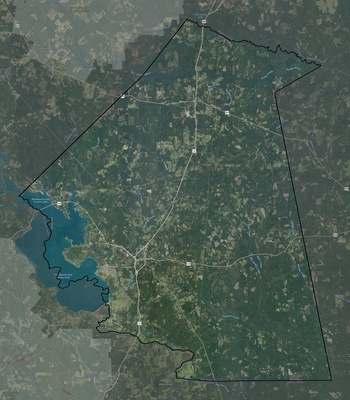 Polk County TX USGS imagery and topo map