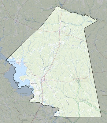 Polk County TX USGS topo map