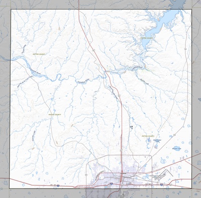 Potter County TX USGS topo map