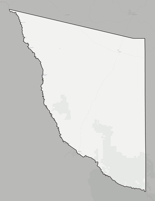 Presidio County TX county basemap context