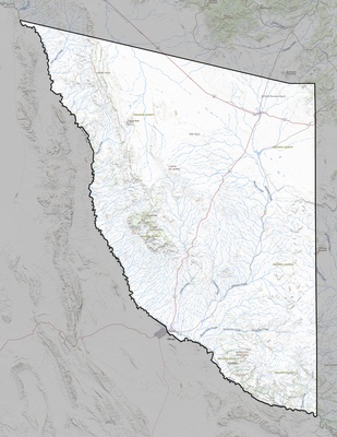 Presidio County TX USGS topo map