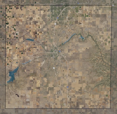 Randall County TX USGS imagery and topo map