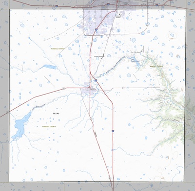 Randall County TX USGS topo map
