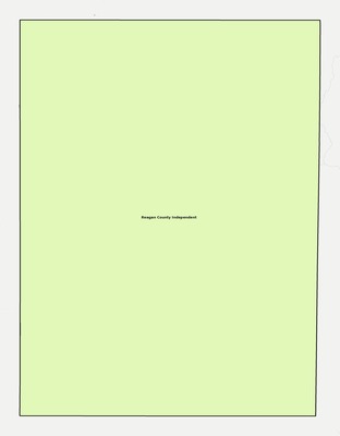 Reagan County TX school district boundaries map