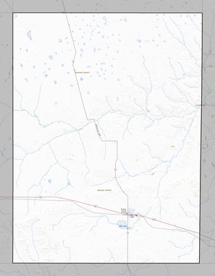 Reagan County TX USGS topo map