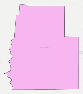 Real County TX townships and subdivisions map