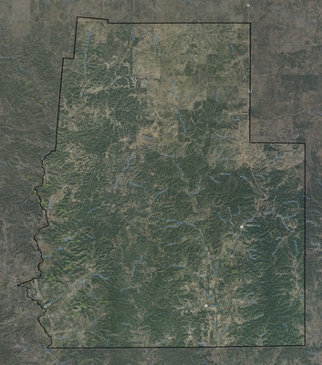 Real County TX USGS imagery and topo map