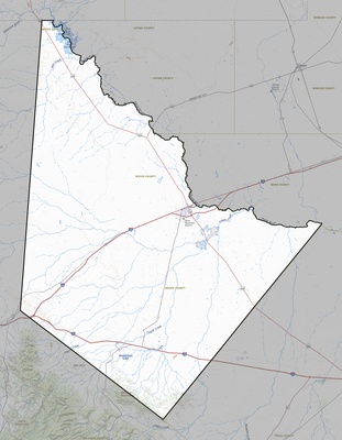 Reeves County TX USGS topo map