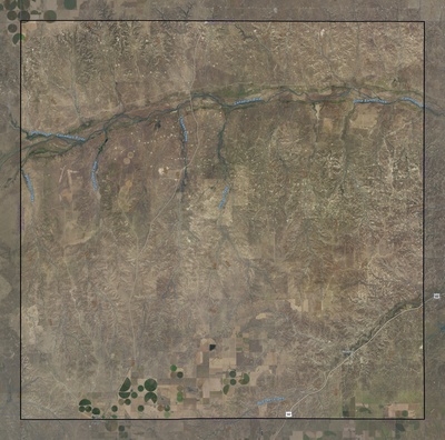 Roberts County TX USGS imagery and topo map