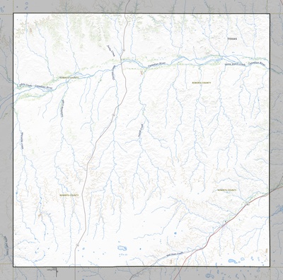 Roberts County TX USGS topo map