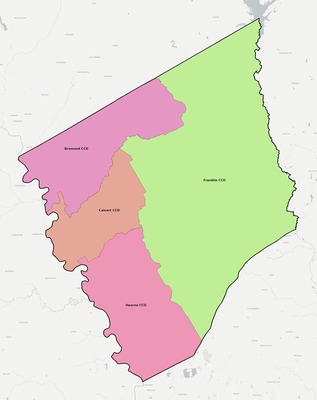 Robertson County TX townships and subdivisions map