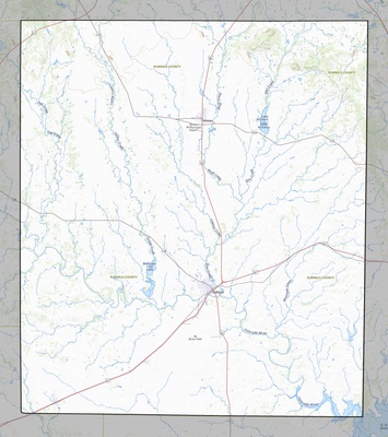 Runnels County TX USGS topo map