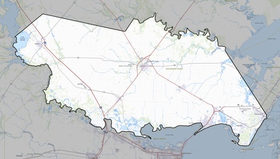 San Patricio County TX USGS topo map