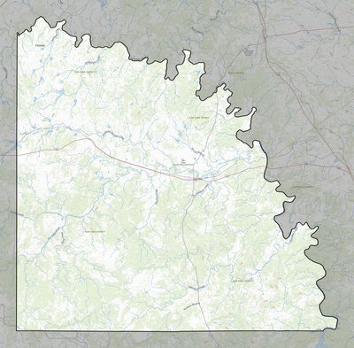 San Saba County TX USGS topo map