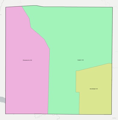 Scurry County TX townships and subdivisions map