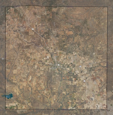 Scurry County TX USGS imagery and topo map
