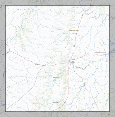 Shackelford County TX USGS topo map