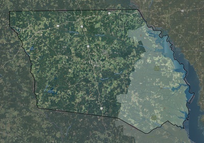 Shelby County TX USGS imagery and topo map