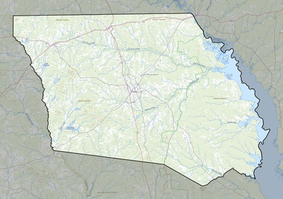 Shelby County TX USGS topo map