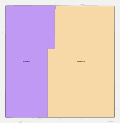 Sherman County TX townships and subdivisions map
