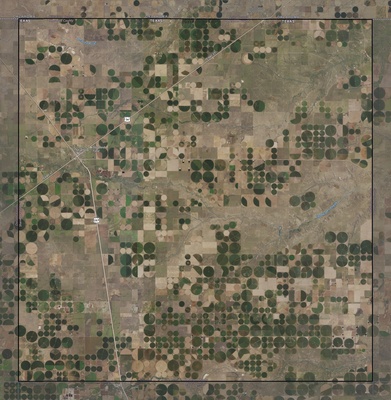 Sherman County TX USGS imagery and topo map