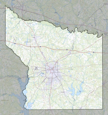 Smith County TX USGS topo map