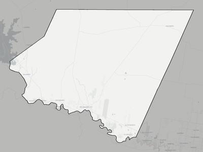 Starr County TX county basemap context