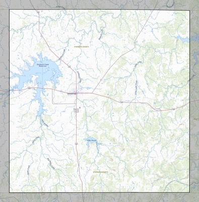 Stephens County TX USGS topo map