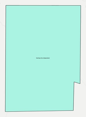 Sterling County TX school district boundaries map