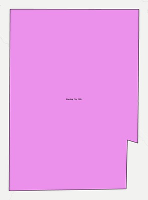 Sterling County TX townships and subdivisions map