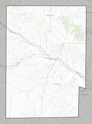Sterling County TX USGS topo map